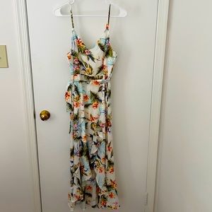 Tropical Print Dress